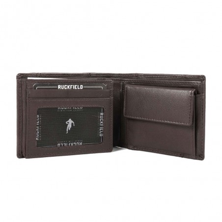 Portefeuille homme RUCKFIELD "Cup" marron foncé | Petite maroquinerie cuir rugby Sébastien Chabal pas cher Portefeuille homme RUCKFIELD "Cup" marron foncé | Petite maroquinerie cuir rugby Sébastien Chabal pas cher