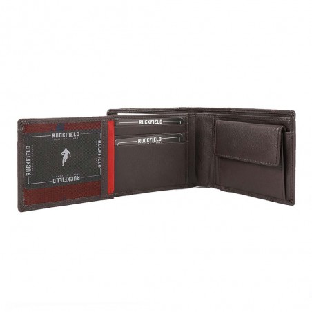 Portefeuille homme RUCKFIELD "Cup" marron foncé | Petite maroquinerie cuir rugby Sébastien Chabal pas cher Portefeuille homme RUCKFIELD "Cup" marron foncé | Petite maroquinerie cuir rugby Sébastien Chabal pas cher