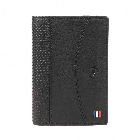 Portefeuille homme RUCKFIELD "Cup" noir | Petite maroquinerie en cuir style sportif rugby Sébastien Chabal Portefeuille homme RUCKFIELD "Cup" noir | Petite maroquinerie en cuir style sportif rugby Sébastien Chabal