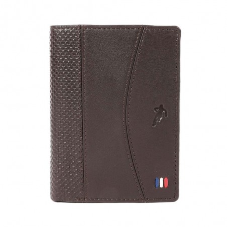 Portefeuille homme RUCKFIELD "Cup" marron | Petite maroquinerie en cuir style sportif rugby Sébastien Chabal Portefeuille homme RUCKFIELD "Cup" marron | Petite maroquinerie en cuir style sportif rugby Sébastien Chabal
