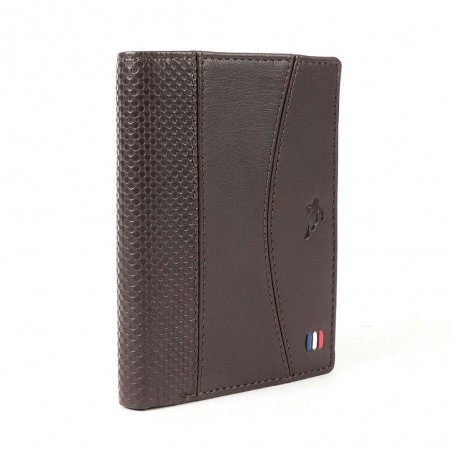 Portefeuille homme RUCKFIELD "Cup" marron | Petite maroquinerie en cuir style sportif rugby Sébastien Chabal Portefeuille homme RUCKFIELD "Cup" marron | Petite maroquinerie en cuir style sportif rugby Sébastien Chabal