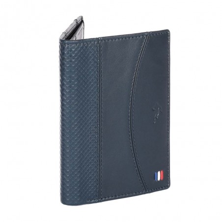 Portefeuille homme RUCKFIELD "Cup" bleu marine | Petite maroquinerie en cuir style sportif rugby Sébastien Chabal Portefeuille homme RUCKFIELD "Cup" bleu marine | Petite maroquinerie en cuir style sportif rugby Sébastien Chabal