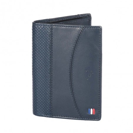Portefeuille homme RUCKFIELD "Cup" bleu marine | Petite maroquinerie en cuir style sportif rugby Sébastien Chabal Portefeuille homme RUCKFIELD "Cup" bleu marine | Petite maroquinerie en cuir style sportif rugby Sébastien Chabal