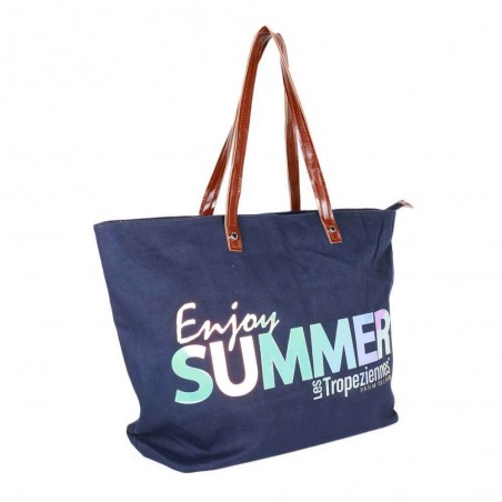 Maxi sac de plage LES TROPEZIENNES "Lauca" navy | Cabas femme XL familial original pas cher Maxi sac de plage LES TROPEZIENNES "Lauca" navy | Cabas femme XL familial original pas cher
