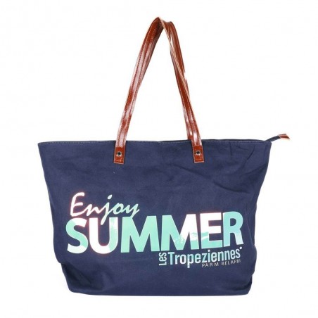 Maxi sac de plage LES TROPEZIENNES "Lauca" navy | Cabas femme XL familial original pas cher Maxi sac de plage LES TROPEZIENNES "Lauca" navy | Cabas femme XL familial original pas cher