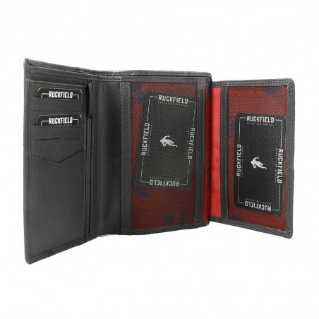 Portefeuille homme RUCKFIELD "Cup" noir | Petite maroquinerie cuir rugby Sébastien Chabal pas cher Portefeuille homme RUCKFIELD "Cup" noir | Petite maroquinerie cuir rugby Sébastien Chabal pas cher