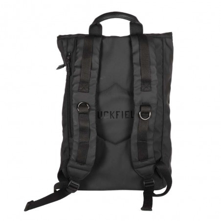 Sac à dos roll top RUCKFIELD "Black" noir | Sac de sport homme Sébastien Chabal rugby pas cher