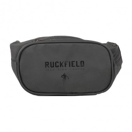 Sac banane homme RUCKFIELD "Black" noir | Sacoche ceinture sport rugby Sébastien Chabal