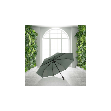 Parapluie pliant "Vision Duomatic" root | Parapluie de poche écologique recyclé recyclable coloris noir