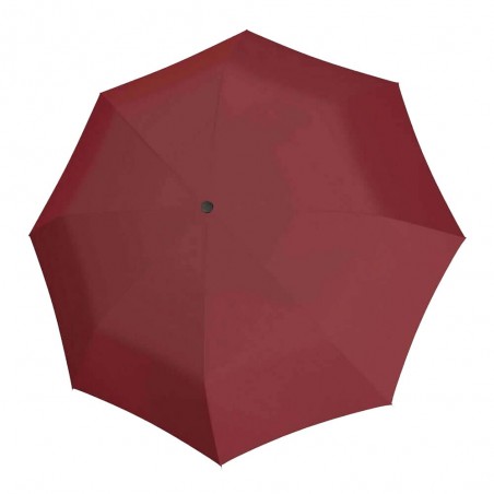 Parapluie pliant "Vision Duomatic" terra | Parapluie de poche écologique recyclé recyclable coloris rouge bordeaux