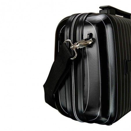 Vanity case rigide CHANTAL THOMASS "Garçonnette" noir | Nécessaire de voyage femme chic glamour