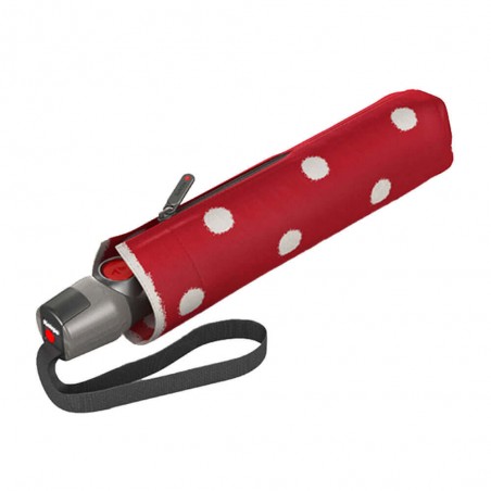 Parapluie pliant KNIRPS "T200 Medium Duomatic" dot art red | Parapluie de poche femme robuste garantie 5 ans Parapluie pliant KNIRPS "T200 Medium Duomatic" dot art red | Parapluie de poche femme robuste garantie 5 ans