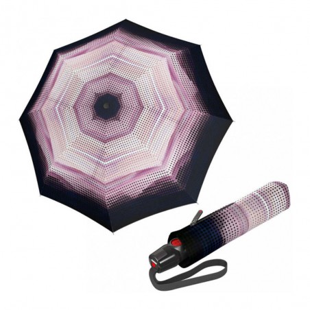 Parapluie pliant KNIRPS "T200 Medium Duomatic" 2dream rose | Parapluie femme ouverture fermeture automatique solide