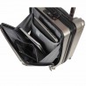 Valise cabine avec compartiment PC gris argent | Bagage business petit format polycarbonate Valise cabine avec compartiment PC gris argent | Bagage business petit format polycarbonate