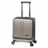 Valise cabine avec compartiment PC gris argent | Bagage business petit format polycarbonate Valise cabine avec compartiment PC gris argent | Bagage business petit format polycarbonate