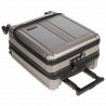 Valise cabine avec compartiment PC gris argent | Bagage business petit format polycarbonate Valise cabine avec compartiment PC gris argent | Bagage business petit format polycarbonate