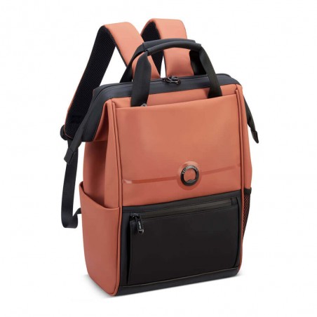 DELSEY sac à dos PC 14 pouces "Turenne" brique | Sac étanche style urbain sécurisé DELSEY sac à dos PC 14 pouces "Turenne" brique | Sac étanche style urbain sécurisé
