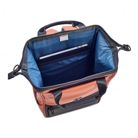 DELSEY sac à dos PC 14 pouces "Turenne" brique | Sac étanche style urbain sécurisé DELSEY sac à dos PC 14 pouces "Turenne" brique | Sac étanche style urbain sécurisé