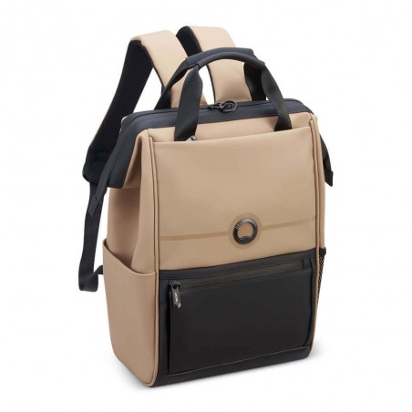 DELSEY sac à dos PC 14 pouces "Turenne" beige sable | Sac étanche style urbain sécurisé DELSEY sac à dos PC 14 pouces "Turenne" beige sable | Sac étanche style urbain sécurisé