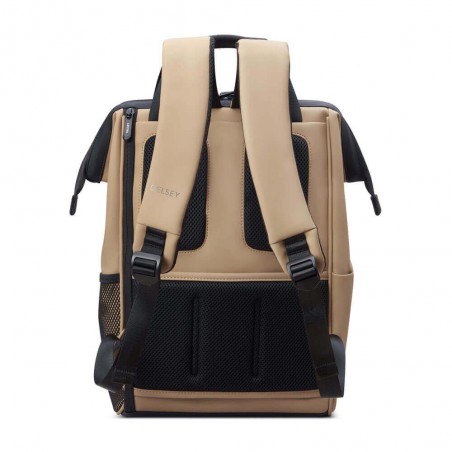 DELSEY sac à dos PC 14 pouces "Turenne" beige sable | Sac étanche style urbain sécurisé DELSEY sac à dos PC 14 pouces "Turenne" beige sable | Sac étanche style urbain sécurisé