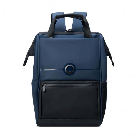 DELSEY sac à dos PC 14 pouces "Turenne" bleu nuit marine | Sac étanche style urbain sécurisé