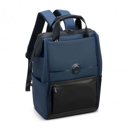 DELSEY sac à dos PC 14 pouces "Turenne" bleu nuit marine | Sac étanche style urbain sécurisé