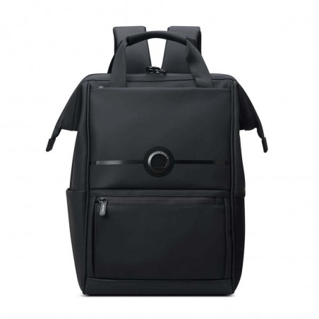 DELSEY sac à dos PC 14 pouces "Turenne" noir | Sac étanche homme style urbain sécurisé