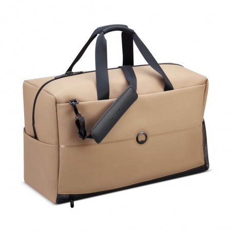 DELSEY sac de voyage cabine "Turenne" beige | Bagage étanche sécurisé taille cabine qualité haut de gamme