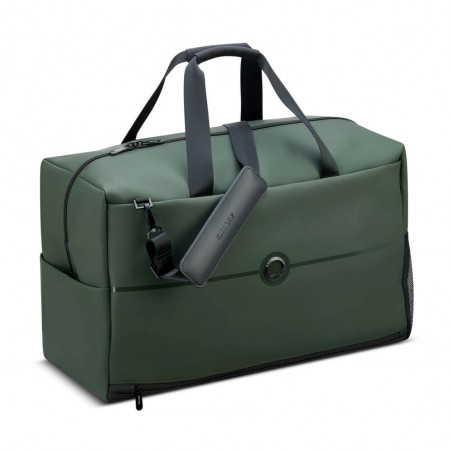 DELSEY sac de voyage cabine "Turenne" vert kaki | Bagage étanche sécurisé taille cabine qualité haut de gamme