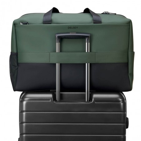 DELSEY sac de voyage cabine "Turenne" vert kaki | Bagage étanche sécurisé taille cabine qualité haut de gamme