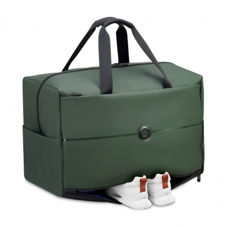 DELSEY sac de voyage cabine "Turenne" vert kaki | Bagage étanche sécurisé taille cabine qualité haut de gamme