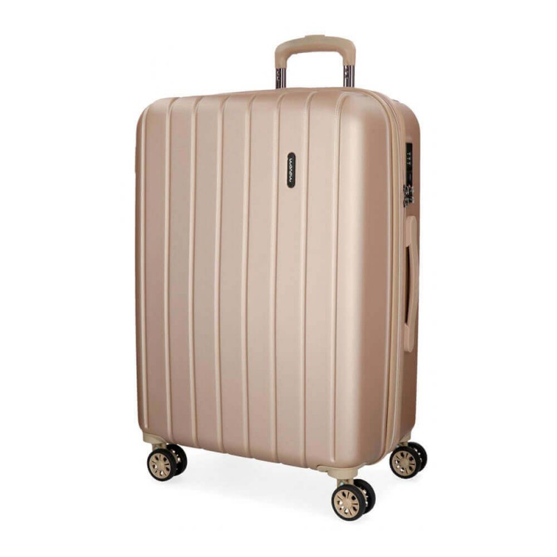 Valise extensible 65cm MOVOM Wood champagne