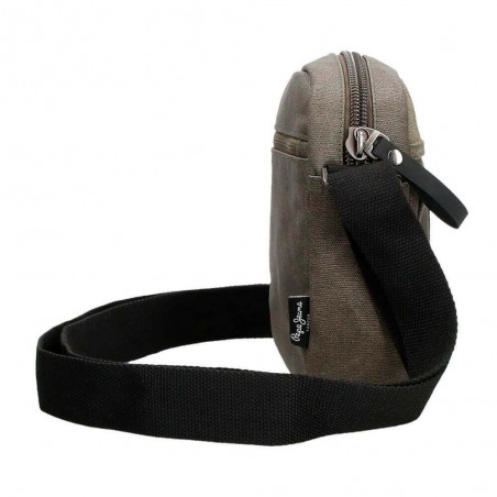 Sacoche bandoulière homme marque PEPE JEANS LONDON "Barkston" vert kaki aspect brut baroudeur Sacoche bandoulière homme marque PEPE JEANS LONDON "Barkston" vert kaki aspect brut baroudeur