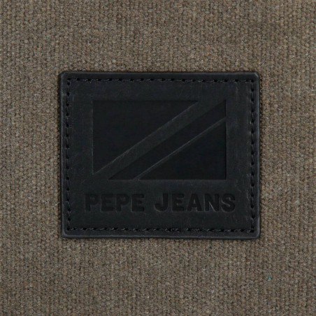 Sacoche bandoulière homme marque PEPE JEANS LONDON "Barkston" vert kaki aspect brut baroudeur Sacoche bandoulière homme marque PEPE JEANS LONDON "Barkston" vert kaki aspect brut baroudeur