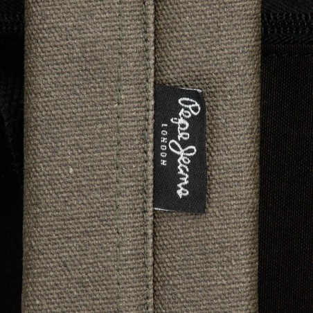 Sacoche bandoulière homme marque PEPE JEANS LONDON "Barkston" vert kaki aspect brut baroudeur Sacoche bandoulière homme marque PEPE JEANS LONDON "Barkston" vert kaki aspect brut baroudeur