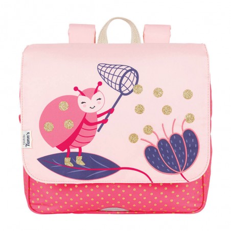 Cartable maternelle TANN'S "Fleur" rose | Petit sac scolaire fille pas cher petite section moyenne section grande section