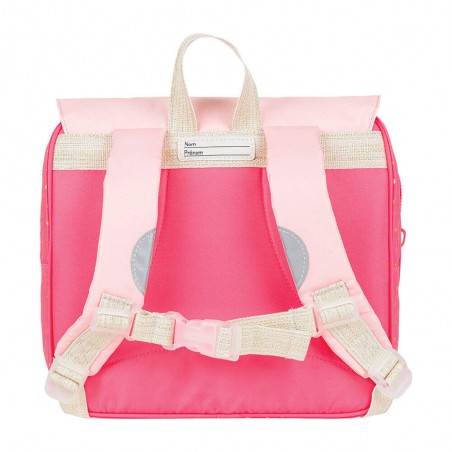 Cartable maternelle TANN'S "Fleur" rose | Petit sac scolaire fille pas cher petite section moyenne section grande section