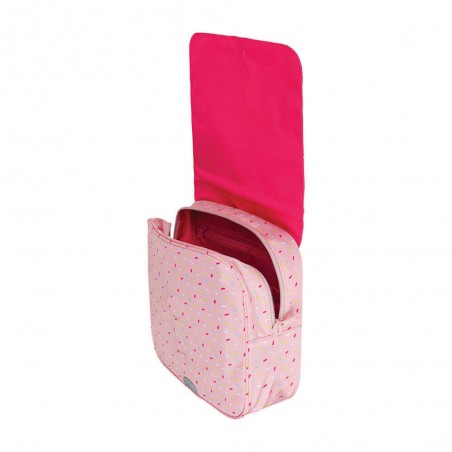 Cartable maternelle TANN'S "Fête foraine" rose | Petit sac scolaire fille pas cher petite section moyenne section grande section