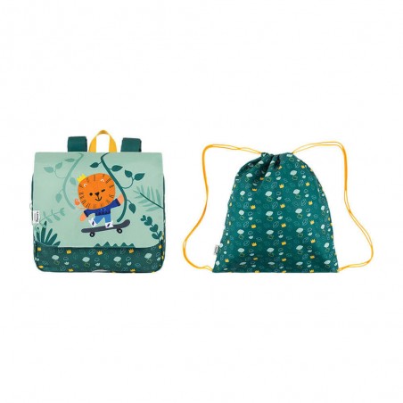 Cartable maternelle TANN'S "Jungle" | Petit sac scolaire garçon fille pas cher petite section moyenne section grande section