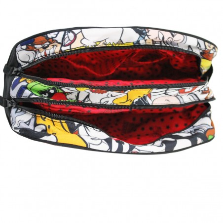 Trousse de toilette 2 cpts LOONEY TUNES imprimée | Nécessaire de voyage dessin animé enfant ado pas cher Trousse de toilette 2 cpts LOONEY TUNES imprimée | Nécessaire de voyage dessin animé enfant ado pas cher