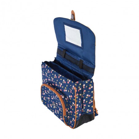 Cartable TANN'S 38 cm "Alexa" marine | Sac scolaire école primaire fille CP CE1 CE2