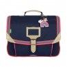 Cartable Tann's 38cm "Leila" bleu marine | Sac scolaire fille CP CE1 CE2 doré arc en ciel Cartable Tann's 38cm "Leila" bleu marine | Sac scolaire fille CP CE1 CE2 doré arc en ciel