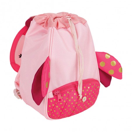 Sac à dos crèche Tann's "Coccinelle" rose | Petit sac maternelle fille original animal qualité marque française pas cher Sac à dos crèche Tann's "Coccinelle" rose | Petit sac maternelle fille original animal qualité marque française pas cher