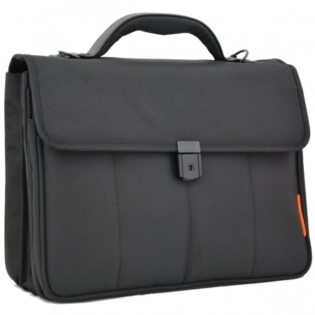 Cartable Ordinateur Tablette 2 soufflets The Chase DAVIDT'S - Noir Cartable Ordinateur Tablette 2 soufflets The Chase DAVIDT'S - Noir