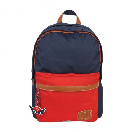 Sac à dos Tann's L "Arthur" marine/rouge | Sac scolaire garçon bicolore super héros CM1 CM2 qualité marque francaise Sac à dos Tann's L "Arthur" marine/rouge | Sac scolaire garçon bicolore super héros CM1 CM2 qualité marque francaise