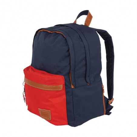 Sac à dos Tann's L "Arthur" marine/rouge | Sac scolaire garçon bicolore super héros CM1 CM2 qualité marque francaise Sac à dos Tann's L "Arthur" marine/rouge | Sac scolaire garçon bicolore super héros CM1 CM2 qualité marque francaise