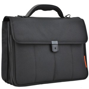 Cartable Ordinateur Tablette 3 soufflets The Chase DAVIDT'S - Noir