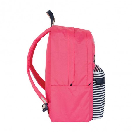 Sac à dos Tann's L "Enora" corail | Sac à dos scolaire fille CM1 CM2 broderie pirate Sac à dos Tann's L "Enora" corail | Sac à dos scolaire fille CM1 CM2 broderie pirate