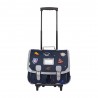 Cartable à roulettes TANN'S 41cm "Elliott" marine | Sac scolaire trolley garçon espace CE2 CM1 CM2 Cartable à roulettes TANN'S 41cm "Elliott" marine | Sac scolaire trolley garçon espace CE2 CM1 CM2