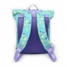 Sac à dos roll top Les Déglingos "Kiprokos le zèbre" violet | Sac école crèche original Sac à dos roll top Les Déglingos "Kiprokos le zèbre" violet | Sac école crèche original